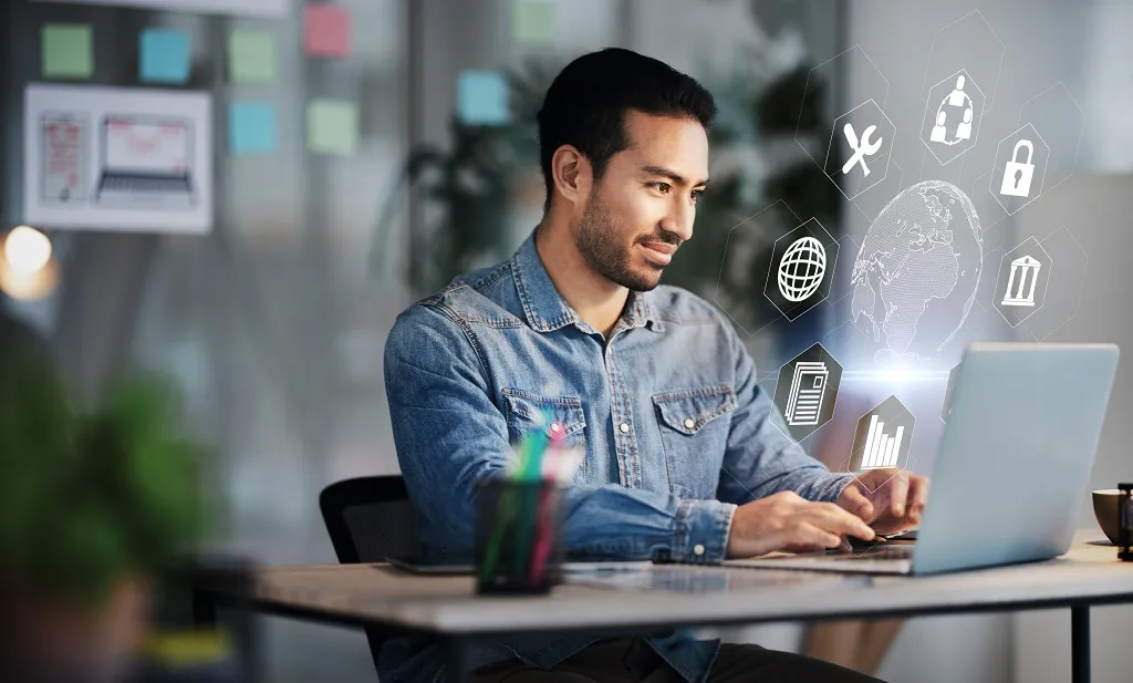 Man working on laptop, Fintech, Australian regulatory sandbox